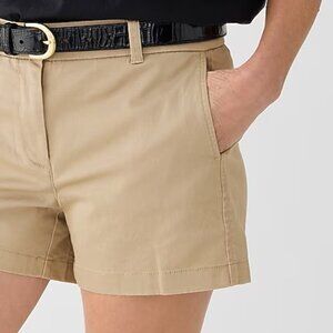 NWT J. Crew 4" stretch chino short Khaki Womens size 24